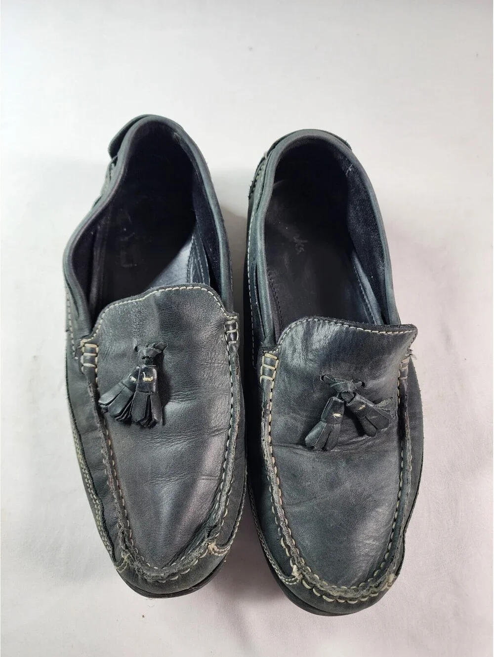 Clarks Men's Loafers Moccasins, Size 10M, Slip-On With Tassel